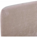  Meridian Fira Taupe Chenille Fabric Upholstered Full Bed IMAGE 9