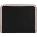  Meridian Fira Taupe Chenille Fabric Upholstered King Bed IMAGE 5