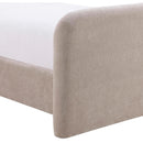  Meridian Fira Taupe Chenille Fabric Upholstered Twin Bed IMAGE 8