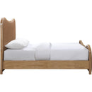  Meridian Arvada Cognac Vegan Leather Upholstered Queen Bed IMAGE 3