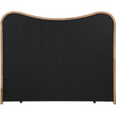  Meridian Arvada Cream Vegan Leather Upholstered King Bed IMAGE 4