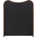  Meridian Arvada Beige Linen Textured Fabric Upholstered Twin Bed IMAGE 4