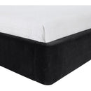  Meridian Kendall Black Velvet Upholstered Twin Bed IMAGE 6
