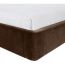  Meridian Kendall Brown Velvet Upholstered Twin Bed IMAGE 6