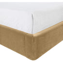  Meridian Kendall Camel Velvet Upholstered Full Bed IMAGE 6