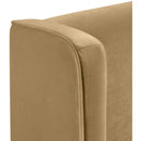  Meridian Kendall Camel Velvet Upholstered Full Bed IMAGE 7