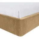  Meridian Kendall Camel Velvet Upholstered Twin Bed IMAGE 6