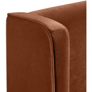  Meridian Kendall Cognac Velvet Upholstered Full Bed IMAGE 7