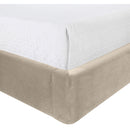  Meridian Kendall Cream Velvet Upholstered Queen Bed IMAGE 6