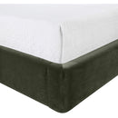  Meridian Kendall Green Velvet Upholstered Full Bed IMAGE 6