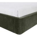  Meridian Kendall Green Velvet Upholstered Twin Bed IMAGE 6
