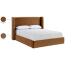  Meridian Kendall Saddle Velvet Upholstered Full Bed IMAGE 10