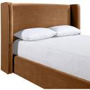  Meridian Kendall Saddle Velvet Upholstered King Bed IMAGE 4