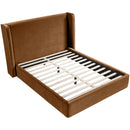  Meridian Kendall Saddle Velvet Upholstered Queen Bed IMAGE 5