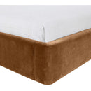  Meridian Kendall Saddle Velvet Upholstered Twin Bed IMAGE 6
