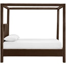  Meridian Dawson Brown Velvet Upholstered Full Bed IMAGE 4