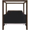  Meridian Dawson Brown Velvet Upholstered Full Bed IMAGE 5