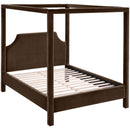  Meridian Dawson Brown Velvet Upholstered Full Bed IMAGE 6