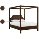  Meridian Dawson Brown Velvet Upholstered King Bed IMAGE 12