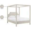  Meridian Dawson Cream Velvet Upholstered Full Bed IMAGE 12