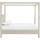  Meridian Dawson Cream Velvet Upholstered King Bed IMAGE 4