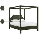  Meridian Dawson Green Velvet Upholstered Full Bed IMAGE 12