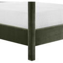  Meridian Dawson Green Velvet Upholstered Full Bed IMAGE 8
