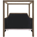  Meridian Dawson Taupe Velvet Upholstered Full Bed IMAGE 5