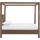  Meridian Dawson Taupe Velvet Upholstered King Bed IMAGE 4