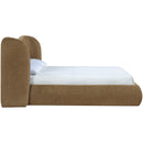  Meridian Elowen Brown Chenille Fabric Upholstered King Bed IMAGE 3