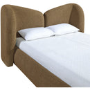  Meridian Elowen Brown Chenille Fabric Upholstered King Bed IMAGE 5