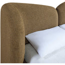  Meridian Elowen Brown Chenille Fabric Upholstered Queen Bed IMAGE 7