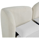  Meridian Elowen Cream Chenille Fabric Upholstered Full Bed IMAGE 7