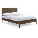  Meridian Kivo Walnut Solid Wood King Bed IMAGE 1