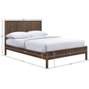  Meridian Kivo Walnut Solid Wood King Bed IMAGE 7