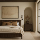  Meridian Kivo Walnut Solid Wood Queen Bed IMAGE 2