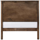  Meridian Kivo Walnut Solid Wood Twin Bed IMAGE 5