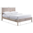  Meridian Kivo Natural Solid Wood Full Bed IMAGE 7