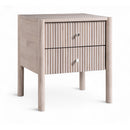  Meridian Kivo Natural Solid Wood Nightstand IMAGE 1