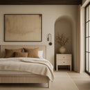  Meridian Kivo Natural Solid Wood Queen Bed IMAGE 2