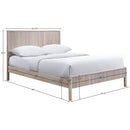  Meridian Kivo Natural Solid Wood Queen Bed IMAGE 7