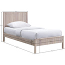  Meridian Kivo Natural Solid Wood Twin Bed IMAGE 7