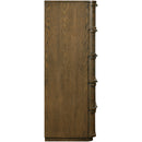  Meridian Tiberio Brown Oak Veneer And Solid Wood Chest IMAGE 3