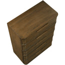  Meridian Tiberio Brown Oak Veneer And Solid Wood Chest IMAGE 7