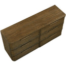  Meridian Tiberio Brown Oak Veneer And Solid Wood Dresser IMAGE 6