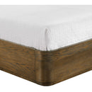  Meridian Tiberio Brown / Cream Solid Wood And Linen Textured Fabric King Bed IMAGE 8