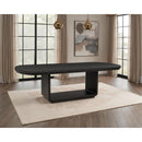  Coaster Furniture Leandro 115391 78-inch Extension Dining Room Table - Burnished Black IMAGE 2