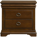  Coaster Furniture Garland 205302 3-drawer Nightstand Bedside Table - Brown Cherry IMAGE 3