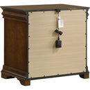  Coaster Furniture Garland 205302 3-drawer Nightstand Bedside Table - Brown Cherry IMAGE 6