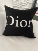 DIOR 20x20 PILLOW COVER- BLACK &WHITE